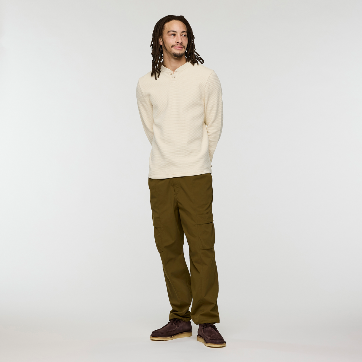 Atajo Long-Sleeve Waffle Henley - Men's - Image 2