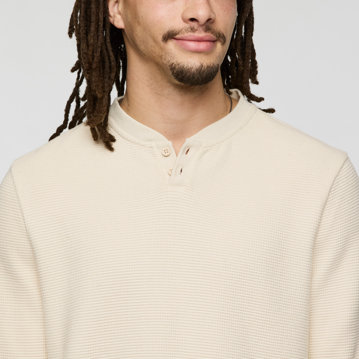 Atajo Long-Sleeve Waffle Henley - Men's - Image 5